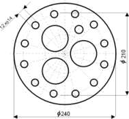 OKCE 160 S/3-6 kw, OKCE 200 S/3-6 kw, OKCE 250 S/3-6 kw, OKCE 300 S/1 MPa TPK 210-12/3-6 kw OKCE 300 S/1 MPa TPK 210-12/5-9 kw TPK 210-12/8-12 kw Schéma zapojení Uchycení 12 x M12 Upozornění: