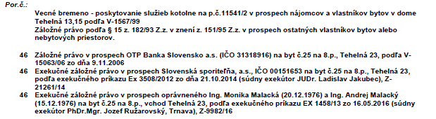 c) Analýza prípadných rizík spojených s využívaním nehnuteľností, najmä závady viaznuce na nehnuteľnosti a práva spojené s nehnuteľnosťou: Žiadne iné závažné riziká negatívne ovplyvňujúce plynulé a