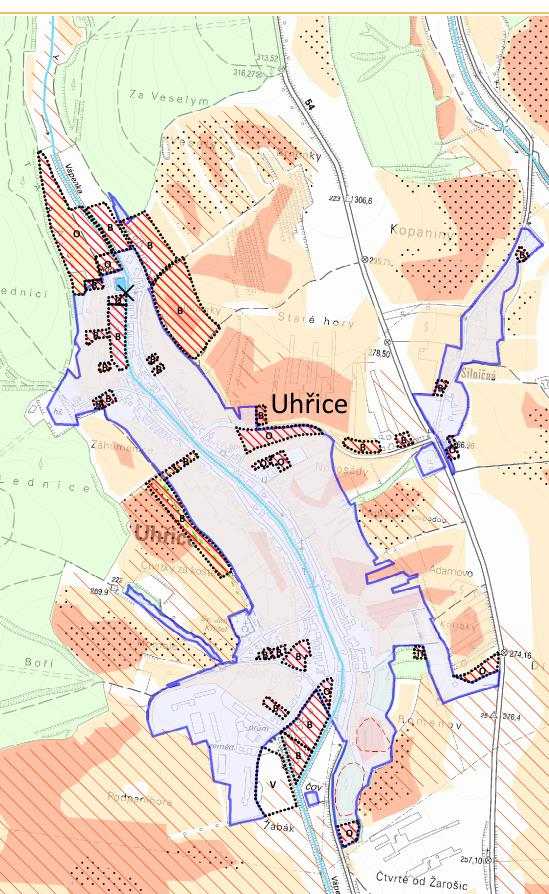plochy rezervy (ha) plochy návrh + rezervy (ha) počet obyvatel (2015) nárůst počtu obyvatel nárůst počtu obyvatel nárůst počtu obyvatel Uhřice u Kyjova ROZVOJOVÉ PLOCHY A JEJICH OHROŽENÍ orná půda na