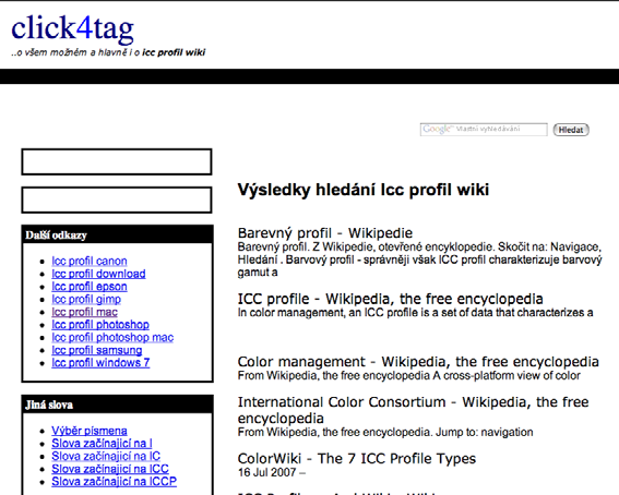 ICC PROFILY Kde získat tyto malé soubory?