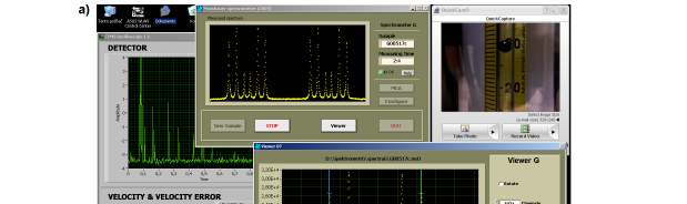 Obrázek 6: Softwarové rozhraní ovládání spektrometru CEMS2010.
