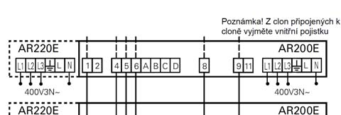 Schéma zapojení AR 200E