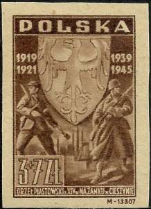 Do konce roku 1938 byla na zásilky do Československa sleva). V levém horním rohu zásilky je úřední razítko odesilatele zásilky URZĄD POCZTOWO-TELEKO- MUNIKACYJNY / TRZYNIEC.
