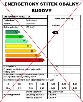 budovy, který je pro účely kotlíkových dotací nepřijatelný!