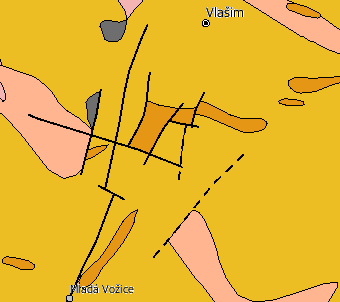 Geologie a geomorfologie 1 - ortoruly, granulity a velmi pokročilé migmatity moldanubika 3 4 1 2 2 - jednotvárná série moldanubika (svorové ruly, pararuly až migmatity) 3 -