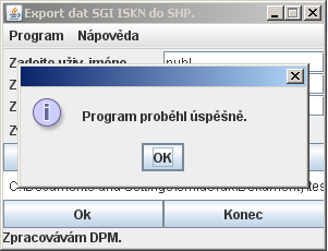 7. Převod dat z publikační databáze do ESRI Shapefile. Feature newfeature = fw.next();.