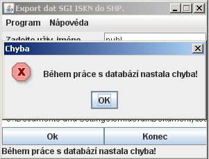 .. jsou napsány obdobným způsobem jako funkce zpracujhranice. 7.9 Třída Chyba Tato třída slouží pro vytvoření grafického okna v případě ukončení programu.