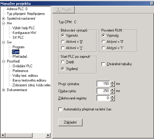 Technické vybavení programovatelných automatů řady TC650 operátorských panelů (PanelMaker), nástroj pro práci s PID regulátory (PIDMaker), grafickou on-line analýzu sledovaných proměnných či off-line