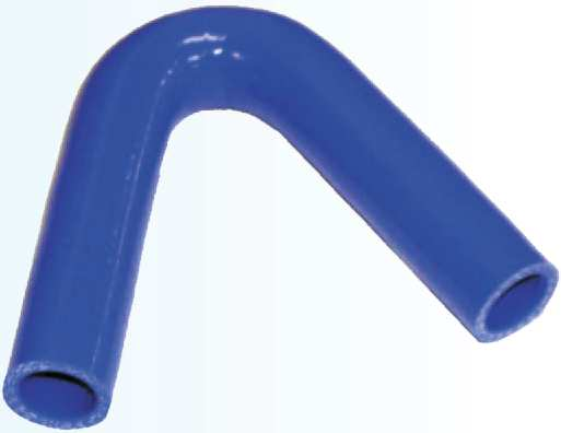 KOLENO SILIKONOVÉ Tøíopletové silikonové propoje pro chladící systémy E až + Tøívrstvá syntetická pøíze z polyesteru Silikonová pryž, modrá odolná chladícím kapalinám Silikonová pryž, modrá odolná