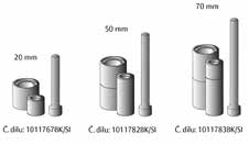 Nástavce ramene PUSH Ostění = A Prodloužení 0-22 mm Není třeba (standardní rameno) 22-137 mm 345 mm 137-252 mm 230 mm + spojovací díl 252-367 mm 345 mm + 230 mm + spojovací díl 345 mm prodloužení Obj.