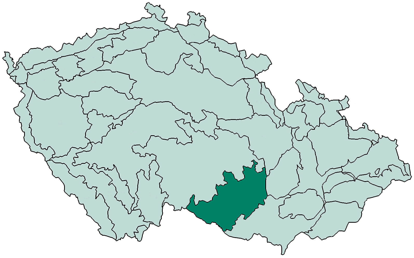 4.2 Společné charakteristiky Následující charakteristiky jsou pro všechny honitby společné díky tomu, že se nachází v bezprostřední blízkosti v jednom bioregionu. 4.2.1 Lesní oblast Vybrané honitby spadají svou polohou do přírodní lesní oblasti 33 Předhoří Českomoravské vrchoviny.