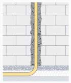 3 Při vedení rozvodu plynu v podlaze, nad podlahou a rozích stěn se doporučuje dodržení následujících vzdáleností při vedení plynovodu: a) 20 mm od stropu b) 20 mm od podlahy c) 20 mm od rohů stěn d)