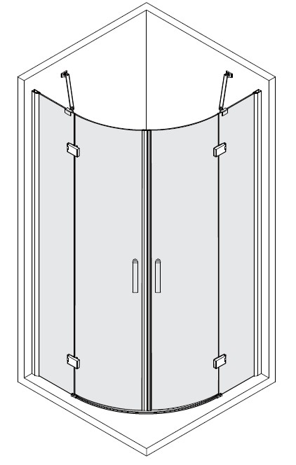 Montážní návod čtvrtkruhová sprchová zástěna CAPRIS 90 x 90 x 190 cm Prodejce: WellMall s.r.o. Brněnec 53, 569 04 Brněnec, tel.: 777 633 902, 516 413 260 info@wellmall.