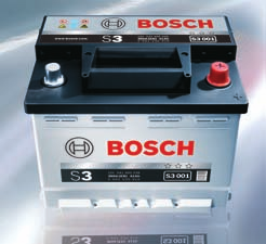 akumulátoru Bosch S4 O 15 % vyšší výkon při studeném startování
