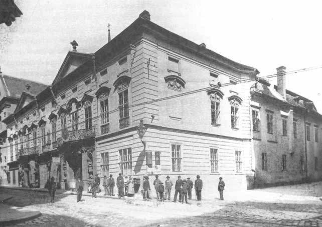 Palác Salm-Dietrichsteinů v Brně, sídlo Salmovy lóže před zbořením (reprofoto
