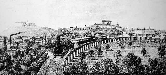 Plán výstavby první železniční trati v habsburské monarchii, která měla spojit Vídeň s Haličí, byl schválen v roce 1836.