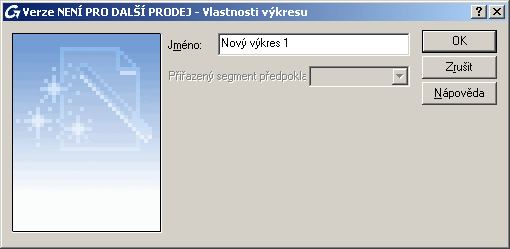 Přístup na vlastnosti výkresu 1. V Navigátoru v módu Výkresy, klikněte pravým tlačítkem na Nový výkres a z kontextového menu zvolte Vlastnosti. 2. Stiskněte <OK>.