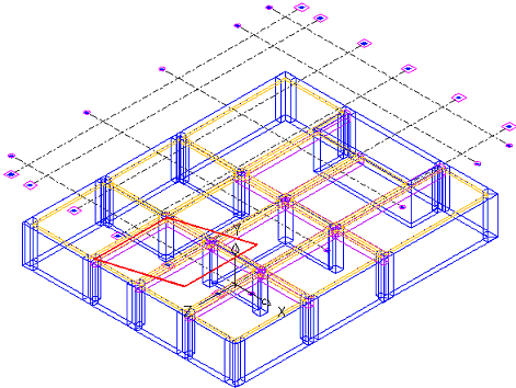 Obrázek 65: První střecha Pro zobrazení modelu ve 3D