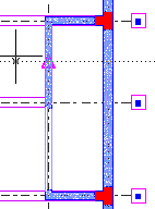 Umístěte první okno na stěnu F18 - F19. 11.