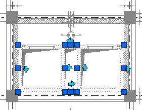 Krok 7: Kopírování prvků výtahové šachty do Přízemí Než začnete, klikněte na na panelu nástrolů AutoCADu Pohled a nastavte