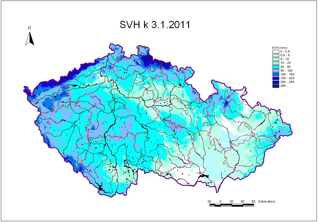 pokrývce před, během a po povodňové situaci