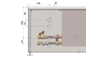 PT 180 velmi vysoký výkon přirozené rychlá reakční doba 303 mm 180 mm konvektoru L (mm)