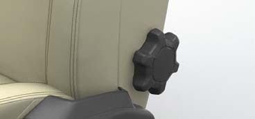 Seřízení bederní opěrky*. Uložení nastavení elektricky ovládaného sedadla*.