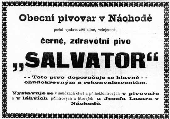 1908 V tomto roce začal náchodský pivovar