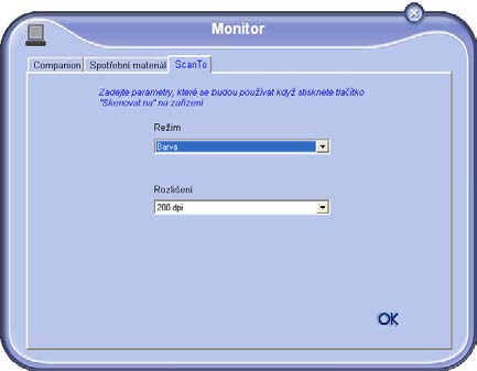 11 - Vlastnosti PC Z této obrazovky můžete monitorovat informace nebo konfigurovat váš multifunkční terminál pomocí záložek : - COMPANION: Představuje obrazovku multifunkčního terminálu ; - SPOTŘEBNÍ