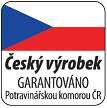 Český výrobek - garantováno Potravinářskou komorou ČR pouze potraviny vyrobené na území CR.