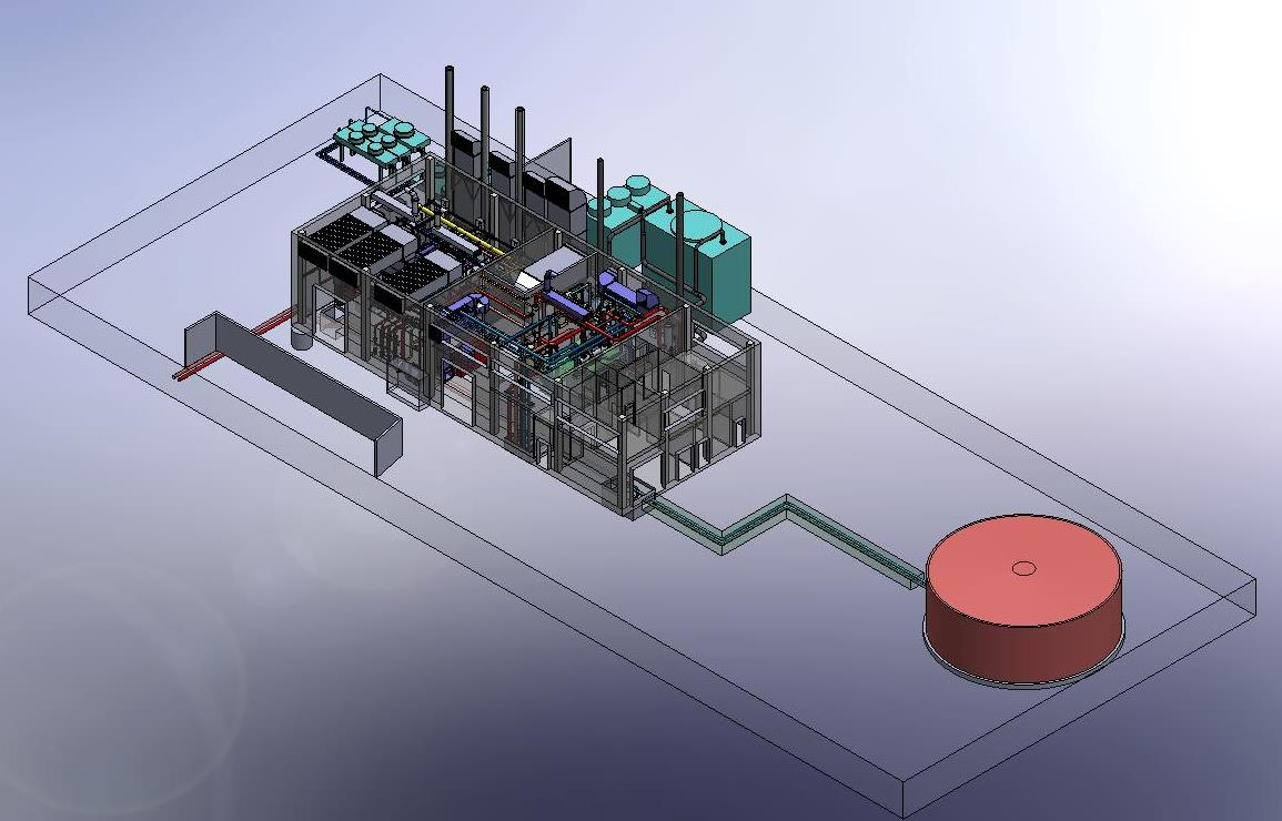 výkon 10MW) Zpracování v 3D programu SolidWorks Výstavba Energocentra Globus Ostrava (2009) inv. 85 mil.