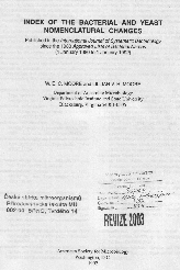 kultura, podrobný popis - stabilní, jednoznačná, nezbytná ApprovedListsof BacterialNames InternationalJournalof Systematicand EvolutionaryMicrobiology (IJSEM)