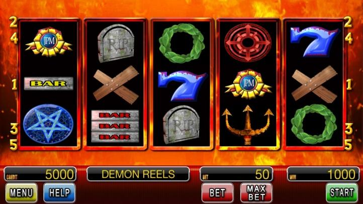 1. Úvod DEMON REELS DIAMOND LINE MAX POWER DEMON REELS je 5 válcová hra hraná na 5 linií pro