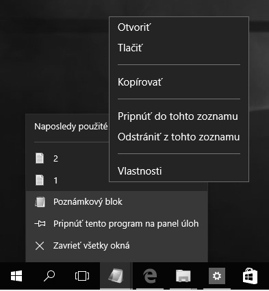 KAPITOLA 2 Panel úloh a ponuka Štart Miniatúry sa zobrazia aj v prípade, že kliknete na ikonu programu, ktorý má aktuálne spustené viac ako jedno okno, z ktorých požadované vyberiete kliknutím.