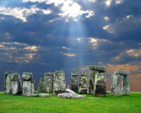 Stonehenge T1 -Places of interest astronomical clock circles of huge stones built on Salisbury Plain 3500 years ago Canterbury the centre of Church of England (Archbishop of Canterbury), the