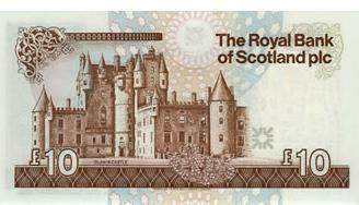 erb Royal Bank of Scotland 5. logo Royal Bank os Scotland 6. kresba ze starých bankovek 7.