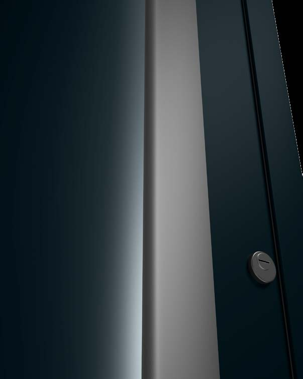 Hliníkové domovní dveře ThermoSafe Designové madlo G 750 LED s