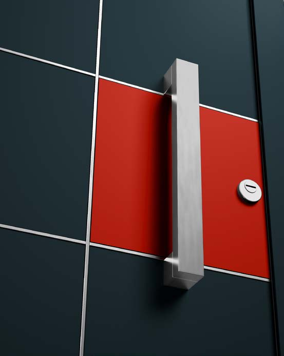 Hliníkové domovní dveře ThermoSafe Nové dveřní motivy Elegantní linie profilů z