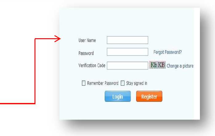 Pokračování registrace: 4. Vyplňte požadovaná políčka na stránce registrace Uživatelské jméno Vytvořte uživatelské jméno pro systém. Heslo Vytvořte heslo. Potvrďte heslo Zopakujte heslo.