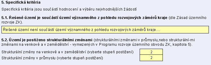 Výsledná tabulka se správně napsanými hodnotami vypadá následovně: Další tabulkou je tabulka Publicita. Zde je zapotřebí vybrat minimálně jednu formu, kterou budete projekt publikovat na veřejnosti.