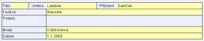 Následují dvě krátké tabulky s údaji o bankovním spojení a DPH. Formát vyplňování vidíte na obrázku níže.