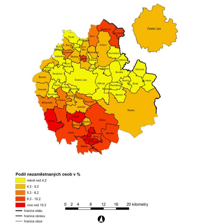 4. Mapa obcí k