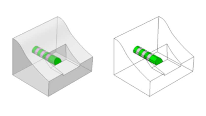 Příklad modelování odspodu Objektu tunel