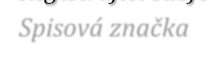 IČO povinná položka, vyplňte IČO, ID datové schránky nepovinná položka, vyplňte ID datové schránky, Název povinná položka, vyplňte název, 2.1.