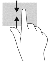 Možnosti příkazů aplikace zobrazíte jemným přejetím prstem od horního nebo dolního okraje.