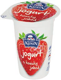Jogurt s kousky ovoce různé příchutě Lactalis 11,40