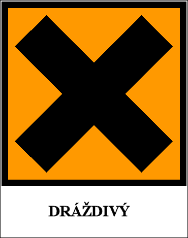 Datum vydání: 30. 07. 2010 Strana: 6 / 7 Výstražný symbol nebezpečnosti: R-věty: R36 Dráždí oči. S-věty: S25 Zamezte styku s očima. 15.