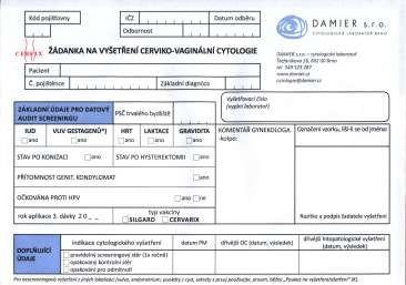 C. MANUÁL PRO ODBĚRY PRIMÁRNÍCH VZORKŮ C-1 ZÁKLADNÍ INFORMACE Cytologická laboratoř Sanatoria Helios provádí cytologická vyšetření pouze gynekologického charakteru viz bod B-5, podrobně odstavec G.