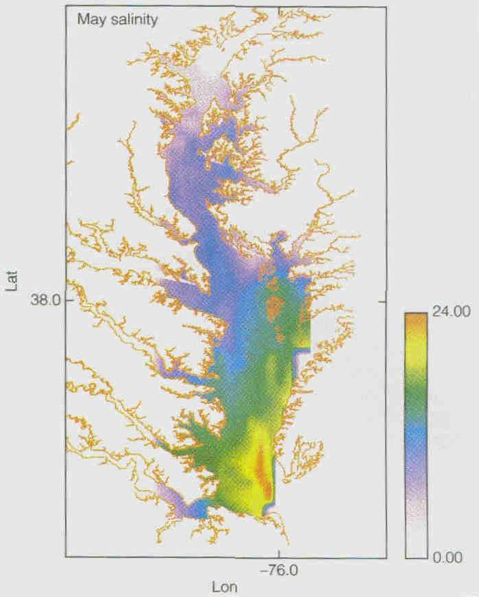 Laterální stratifikace estuária 1 V dobře a částečně míchaných estuáriích na severní polokouli je přitékající mořská voda i říční voda tekoucí do moře stáčena Coriolisovou