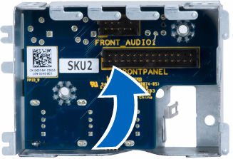 0 do slotu. 5. Utáhněte šrouby upevňující modul USB 3.0 ke kleci panelu I/O. 6. Umístěte klec panelu I/O do slotu. 7.